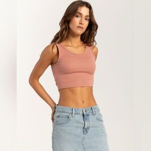 NWT - Roxy Good Keepsake Crop Top in Mauve - Size XS